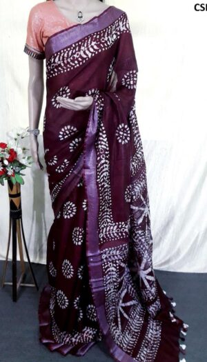 Cotton Slub Hand Batik Print Sree CSBS105