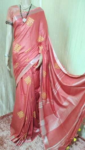 Latest Women's Pure Cotton Emboidery Work Saree