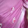 Latest Women's Pure Cotton Emboidery Work Saree - Image 3