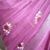 Latest Women's Pure Cotton Emboidery Work Saree - Image 4