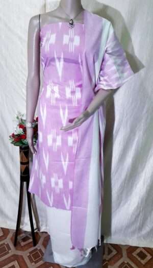 Ikkat Cotton Weaving Design Dress Material