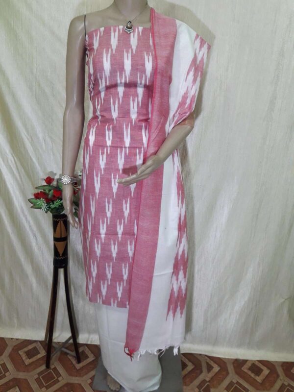 Ikkat Cotton Weaving Design Dress Material