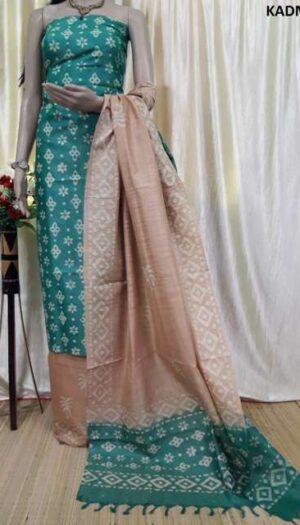 Latest Women's Khadi Cotton Hand Batik Print Dresses