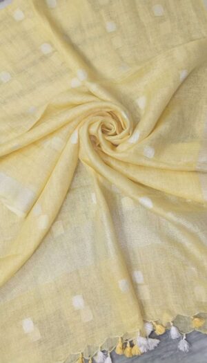 Pure Khadi Linen Dupatta