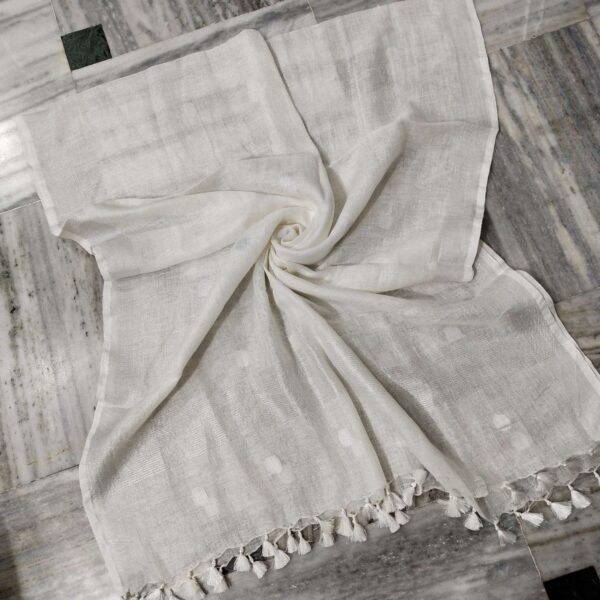 Pure Khadi Linen Dupatta