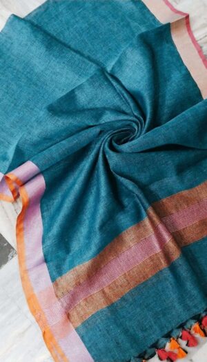 Pure Khadi Linen Dupatta