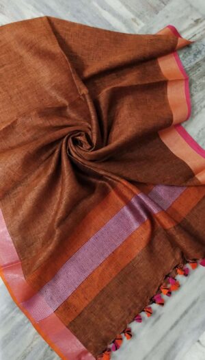 Pure Khadi Linen Dupatta