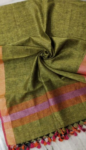 Pure Khadi Linen Dupatta