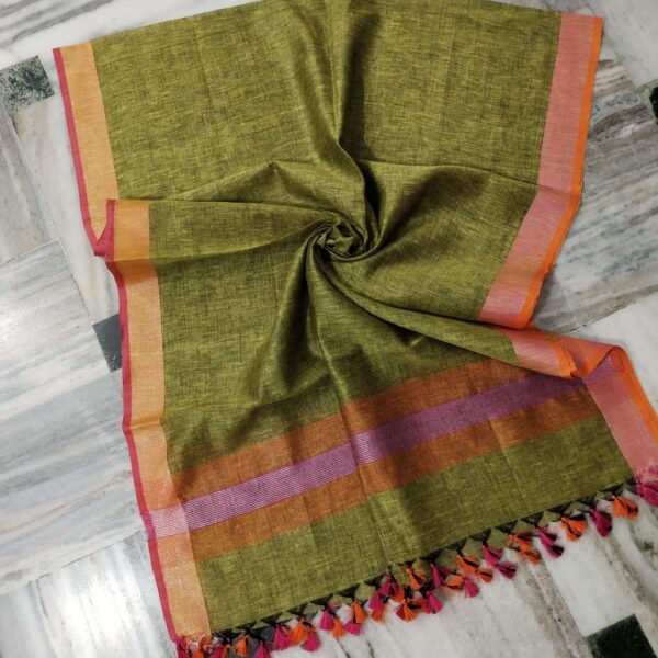 Pure Khadi Linen Dupatta
