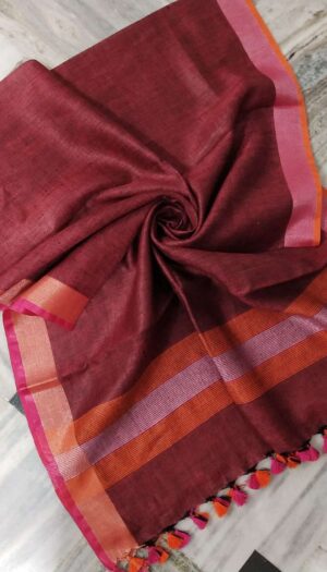 Pure Khadi Linen Dupatta