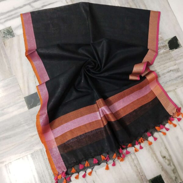 Pure Khadi Linen Dupatta