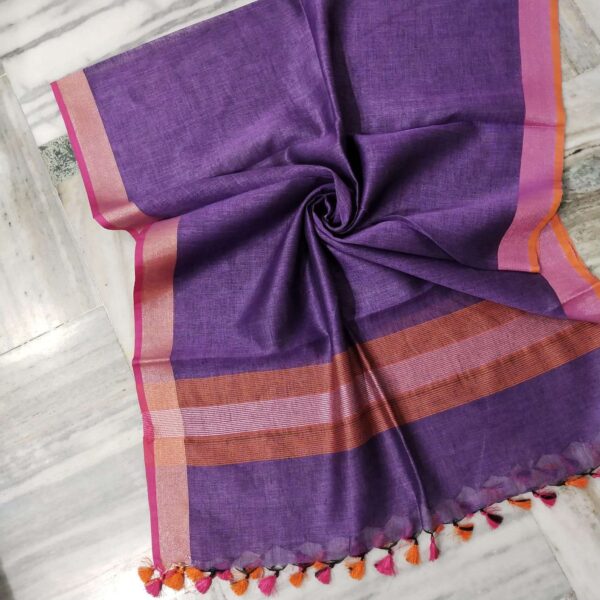 Pure Khadi Linen Dupatta