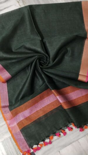 Pure Khadi Linen Dupatta