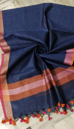 Pure Khadi Linen Dupatta