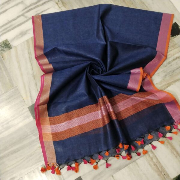 Pure Khadi Linen Dupatta