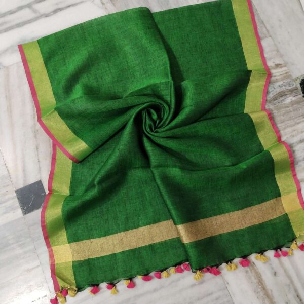 Pure Khadi Linen Dupatta