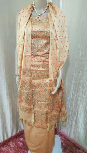 Latest Women's Khadi Cotton Madhubani Print Dresses
