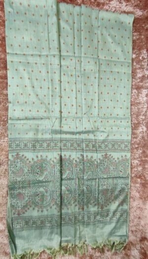 Khadi Silk Madhubani Print Dupatta