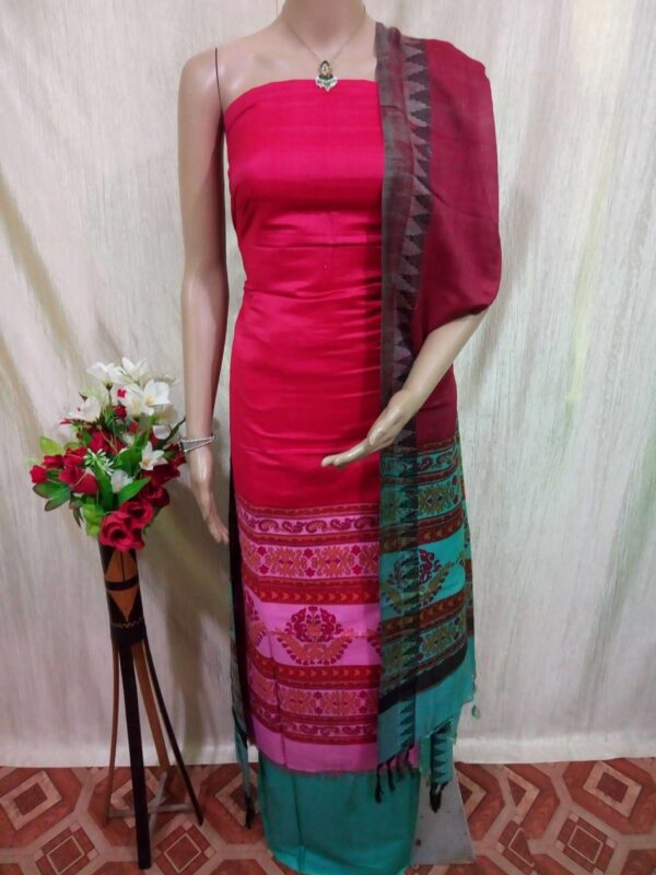 Cotton Silk  Screen Print Dress Material