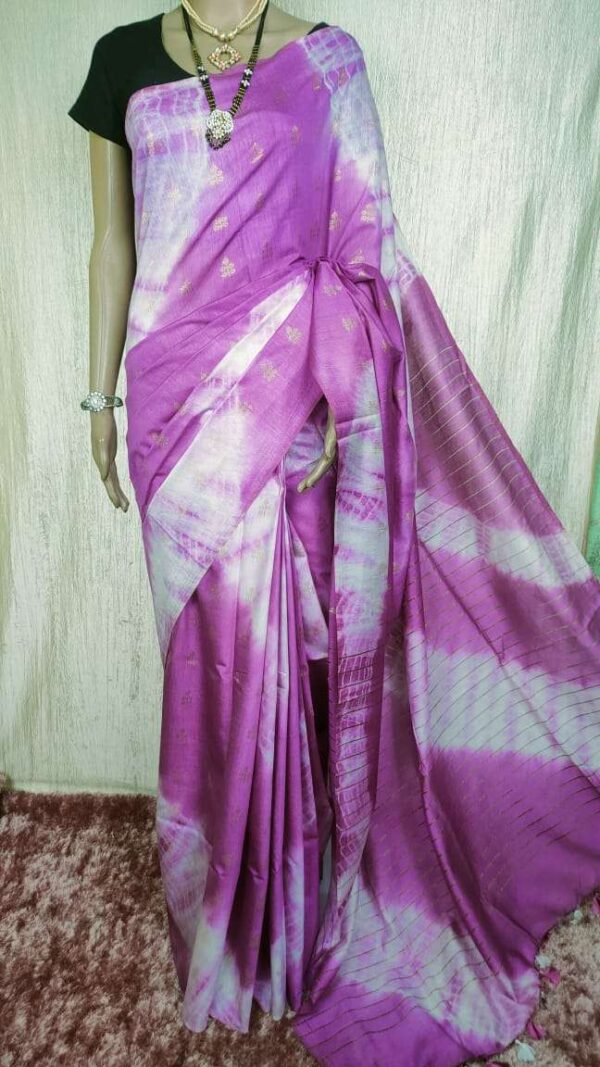 Handloom Cotton Silk Sibori Dying Saree