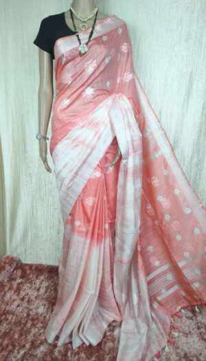 Handloom Cotton Silk Sibori Dying Saree