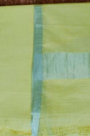 Pure Cotton Self Zari Border Dress Material