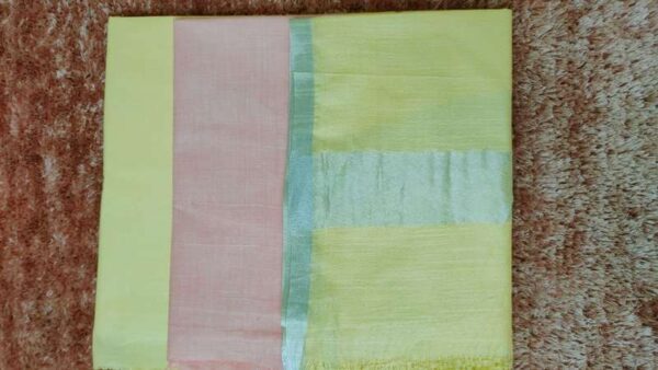 Pure Cotton Self Zari Border Dress Material