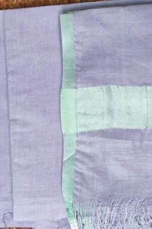 Pure Cotton Self Zari Border Dress Material
