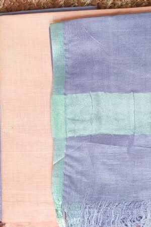 Pure Cotton Self Zari Border Dress Material