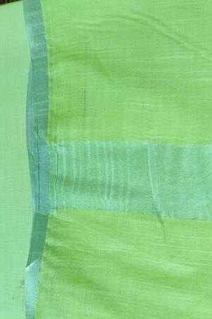 Pure Cotton Self Zari Border Dress Material