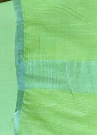 Pure Cotton Self Zari Border Dress Material