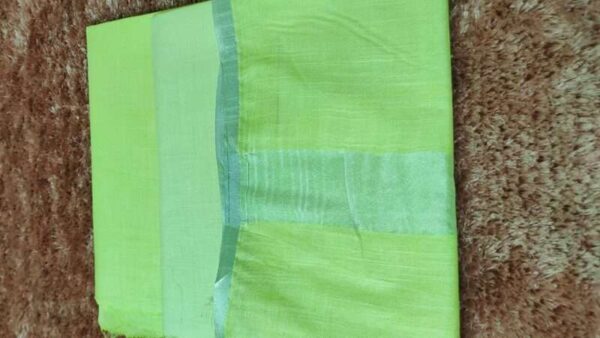 Pure Cotton Self Zari Border Dress Material