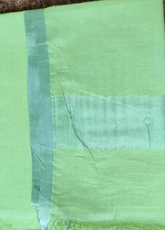 Pure Cotton Self Zari Border Dress Material