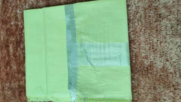 Pure Cotton Self Zari Border Dress Material