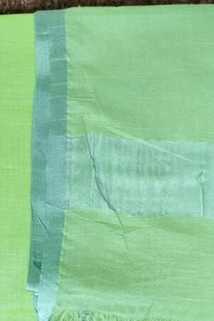 Pure Cotton Self Zari Border Dress Material