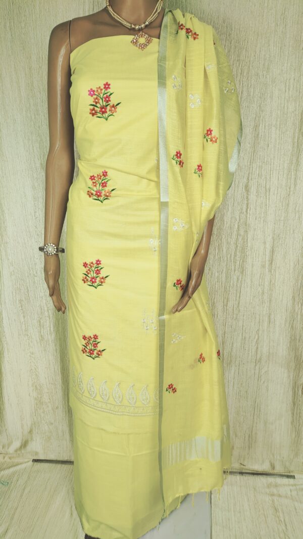 Pure Soft Cotton Emboidery Dress Material