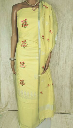 Pure Soft Cotton Emboidery Dress Material