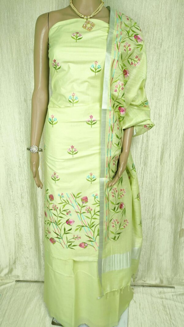 Pure Soft Cotton Emboidery Dress Material