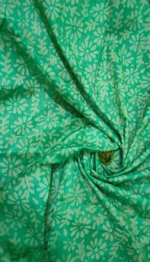 Khadi Silk Batik Print Fabric Women Dress Cloth