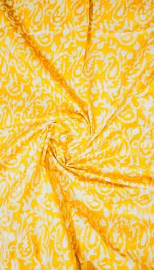 Khadi Silk Batik Print Fabric Women Dress Cloth