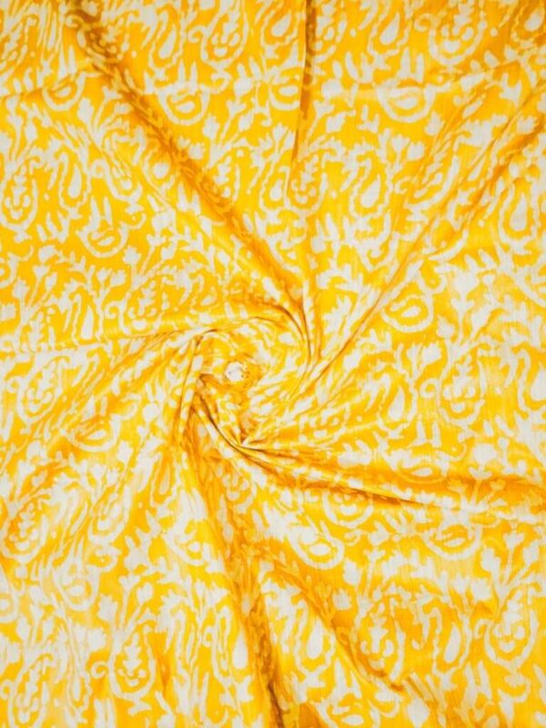 Khadi Silk Batik Print Fabric Women Dress Cloth