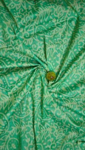 Khadi Silk Batik Print Fabric Women Dress Cloth