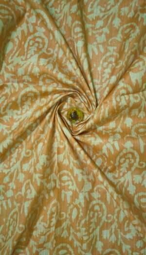 Khadi Silk Batik Print Fabric Women Dress Cloth