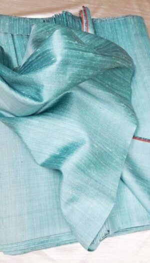 Tussar Dupion Raw Silk Plan Fabric For Women And Girls Cloth