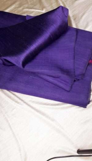 Tussar Dupion Raw Silk Plan Fabric For Women And Girls Cloth