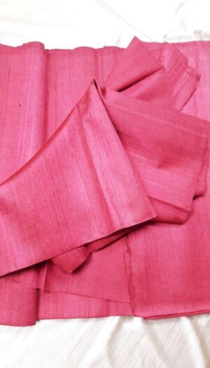 Tussar Dupion Raw Silk Plan Fabric For Women And Girls Cloth