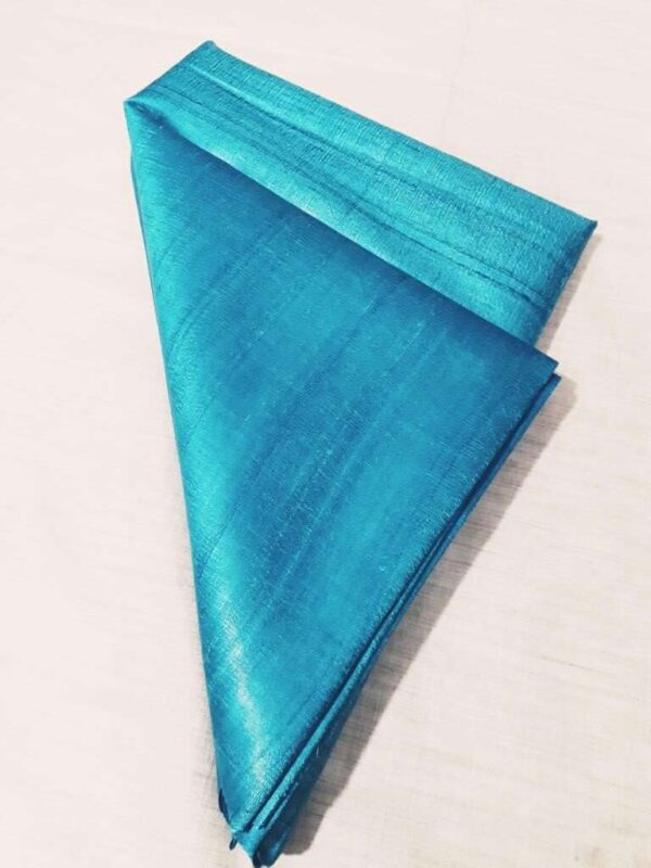 Pure Desi Tussar Silk Plan Fabric