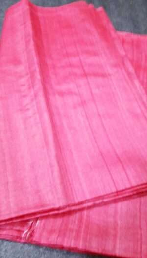 Pure Desi Tussar Silk Plan Fabric