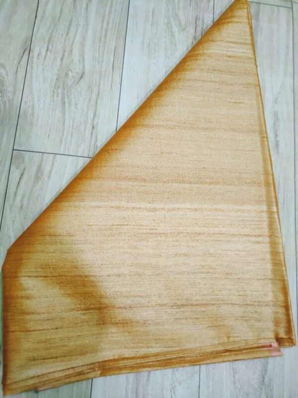 Pure Desi Tussar Silk Plan Fabric