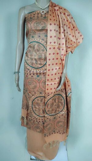 Latest Women's Khadi Silk Madhubani Print Dresses
